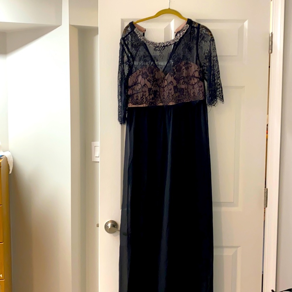 ASOS Maternity Black Dressy Long Dress size 10